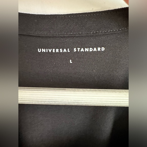 UNIVERSAL STANDARD - Hallie Short Sleeve T-Shirt Dress - Black - L (22-24 / 3X) - Picture 8 of 9